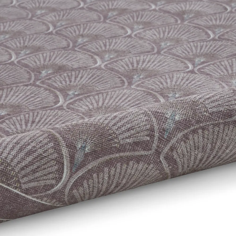 Catherine Lansfield Deco Peacock Washable Lilac Rug - Image 8