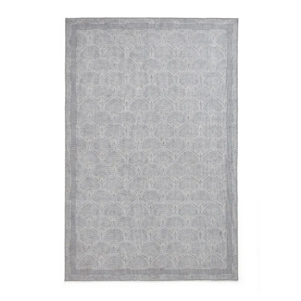 Catherine Lansfield Deco Peacock Washable Silver Rug - Image 9