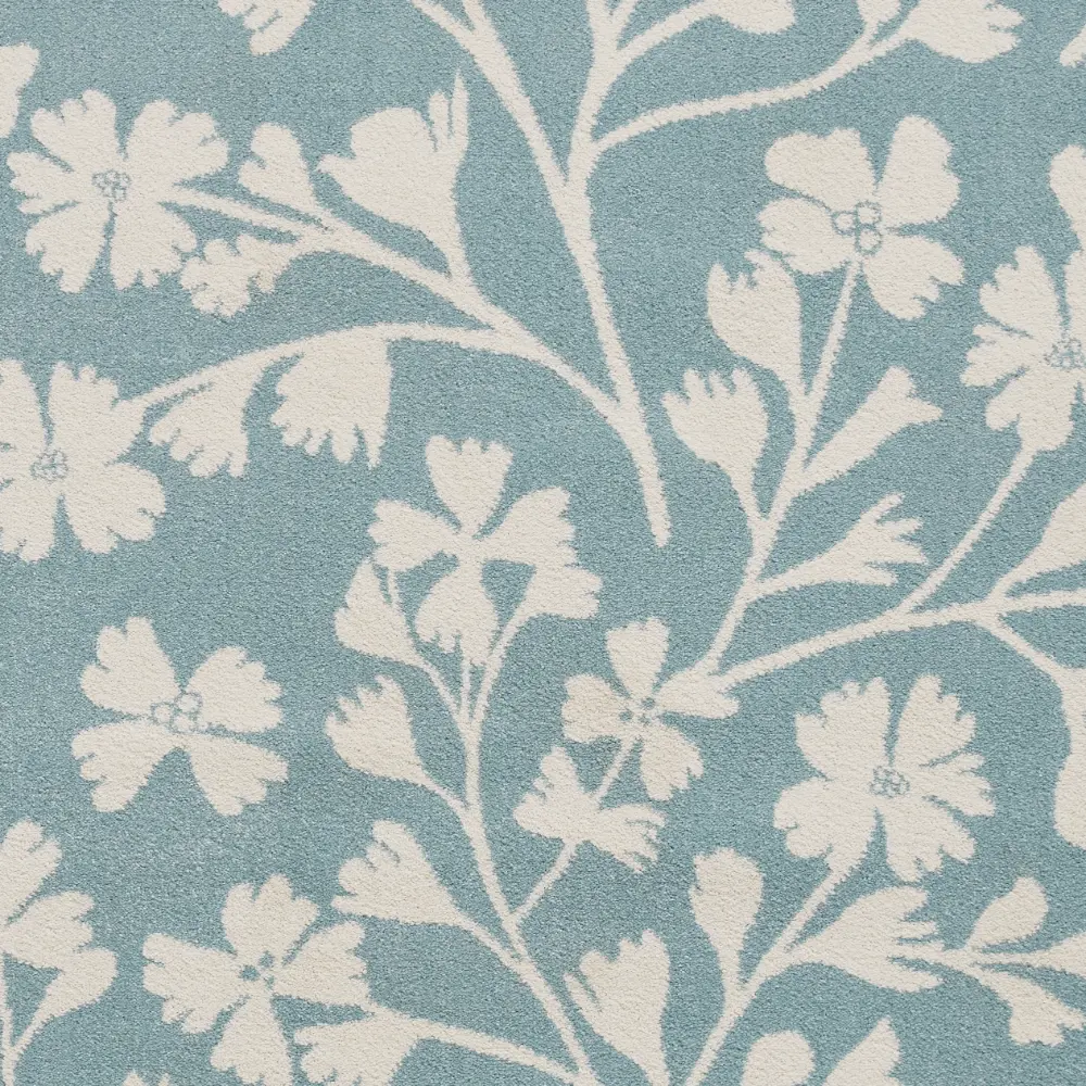 Catherine Lansfield Grace Floral Blue Rug - Image 6