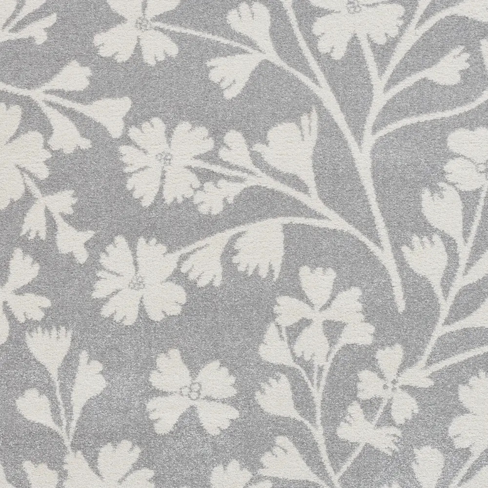 Catherine Lansfield Grace Floral Grey Rug - Image 6