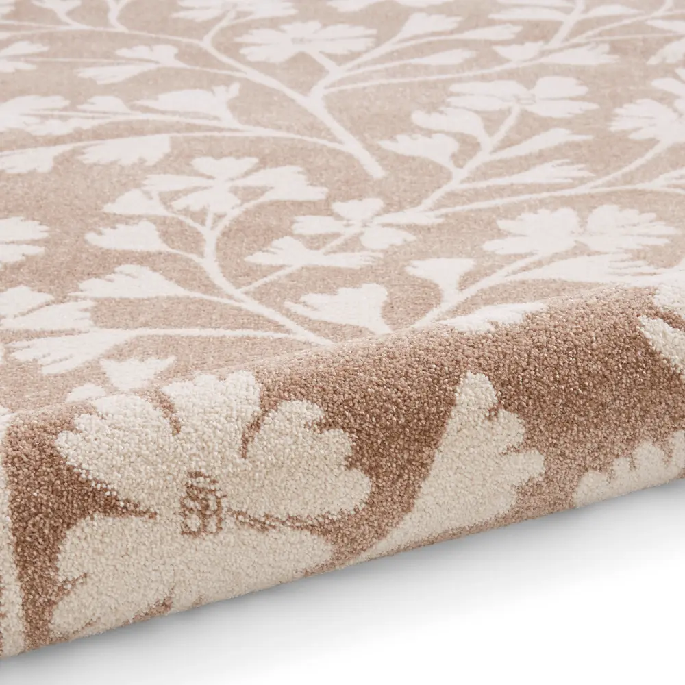 Catherine Lansfield Grace Floral Natural Rug - Image 7