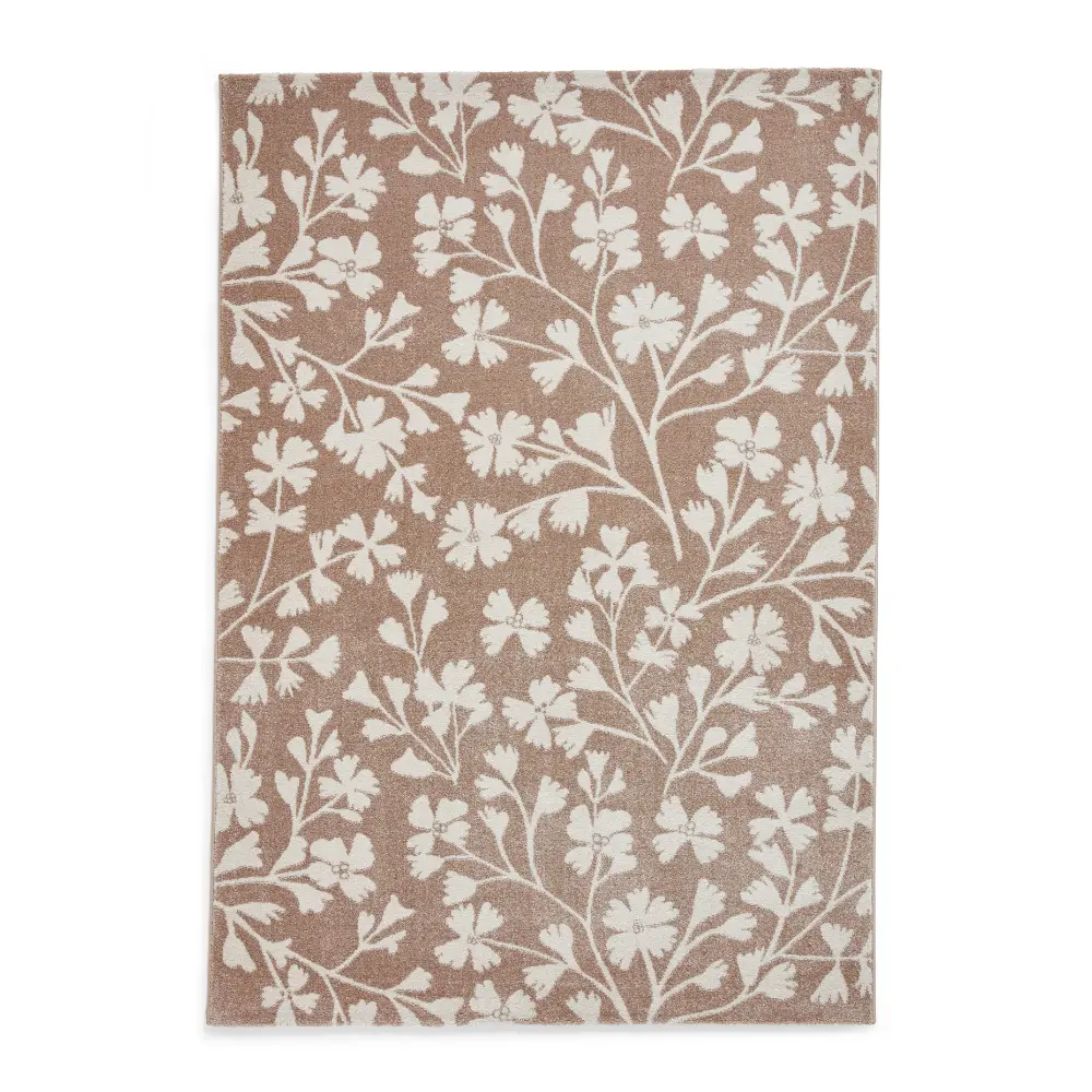 Catherine Lansfield Grace Floral Natural Rug - Image 8