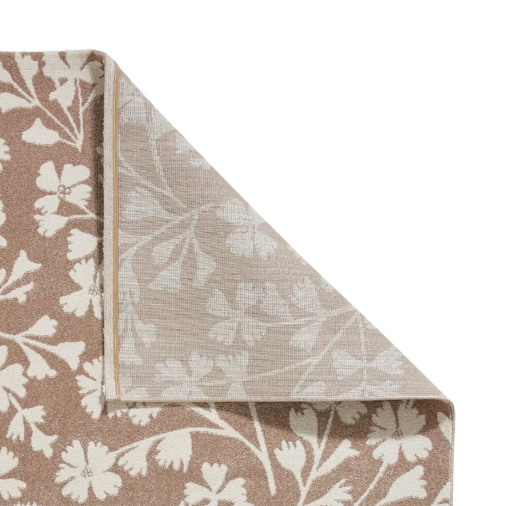 Catherine Lansfield Grace Floral Natural Rug - Image 9