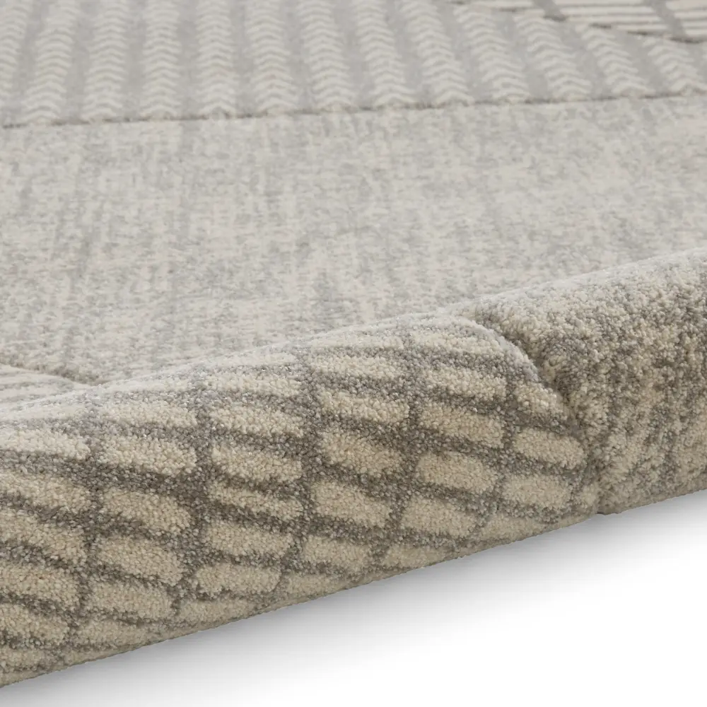Catherine Lansfield Larsson Modern Abstract Grey Rug - Image 9