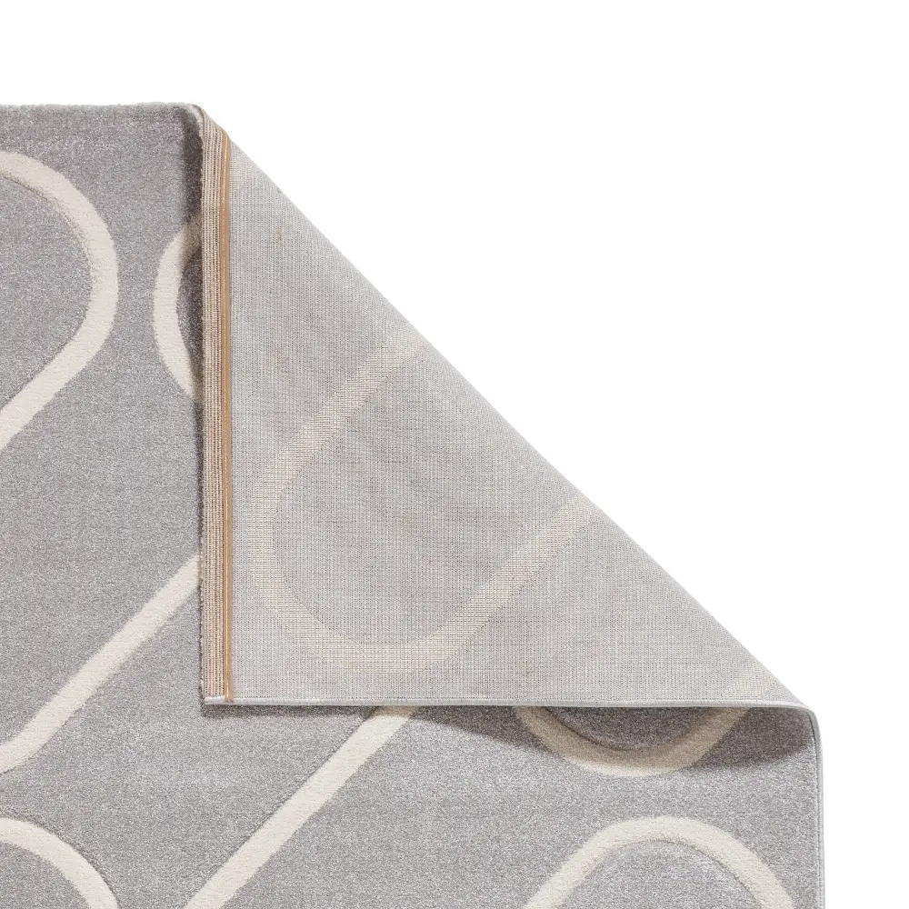 Catherine Lansfield Linear Curve Modern Geometric Grey Rug - Image 9
