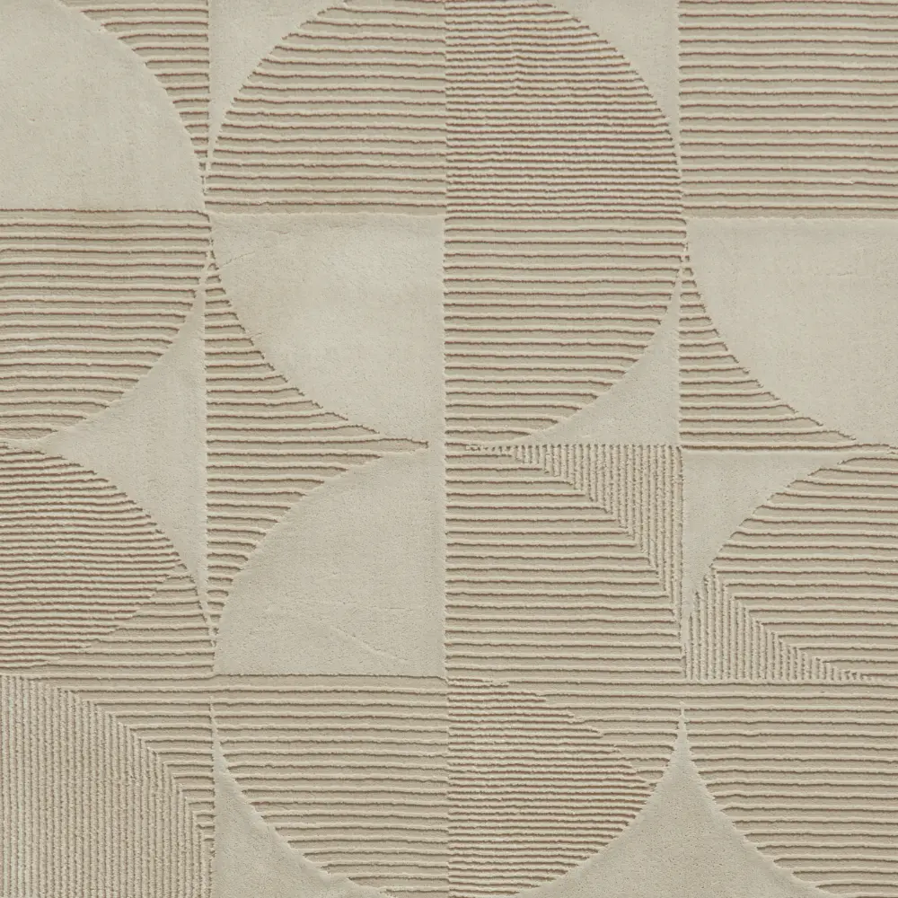 Catherine Lansfield Retro Circles Natural - Image 6