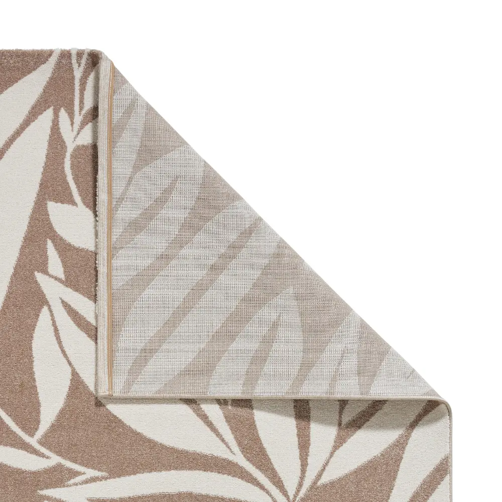 Catherine Lansfield Sorral Leaves Botanical Natural Rug - Image 3