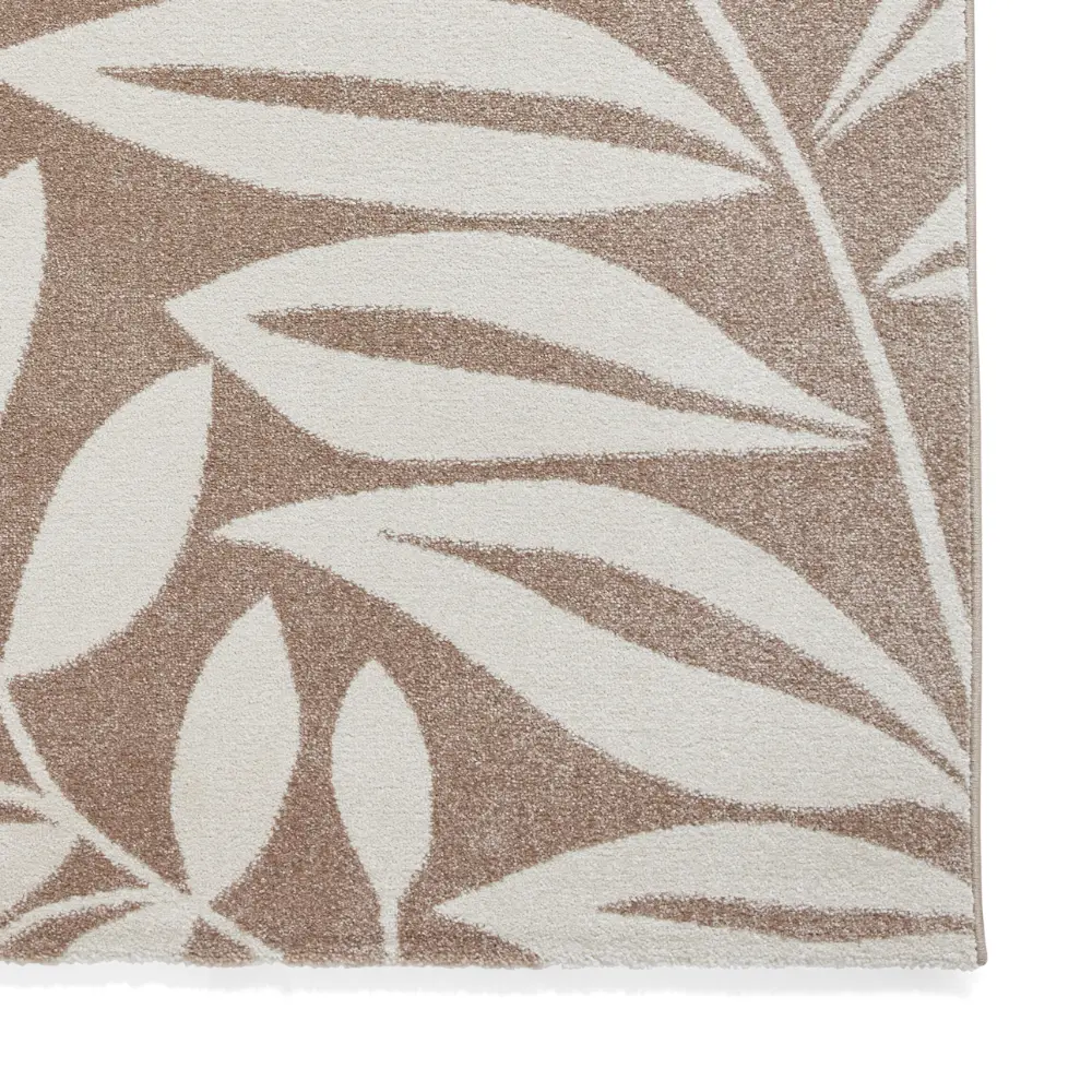 Catherine Lansfield Sorral Leaves Botanical Natural Rug - Image 4