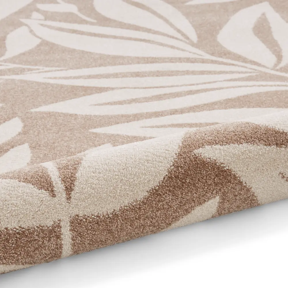 Catherine Lansfield Sorral Leaves Botanical Natural Rug - Image 8
