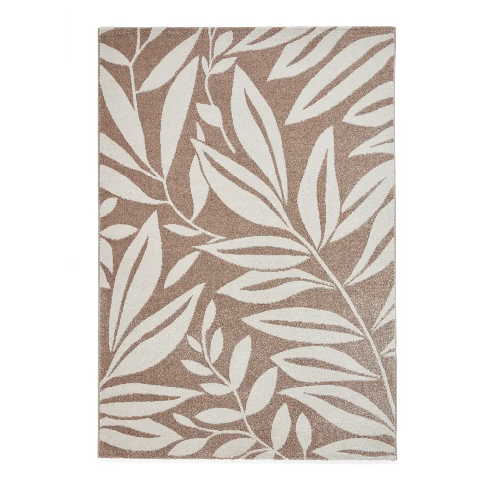 Catherine Lansfield Sorral Leaves Botanical Natural Rug - Image 9
