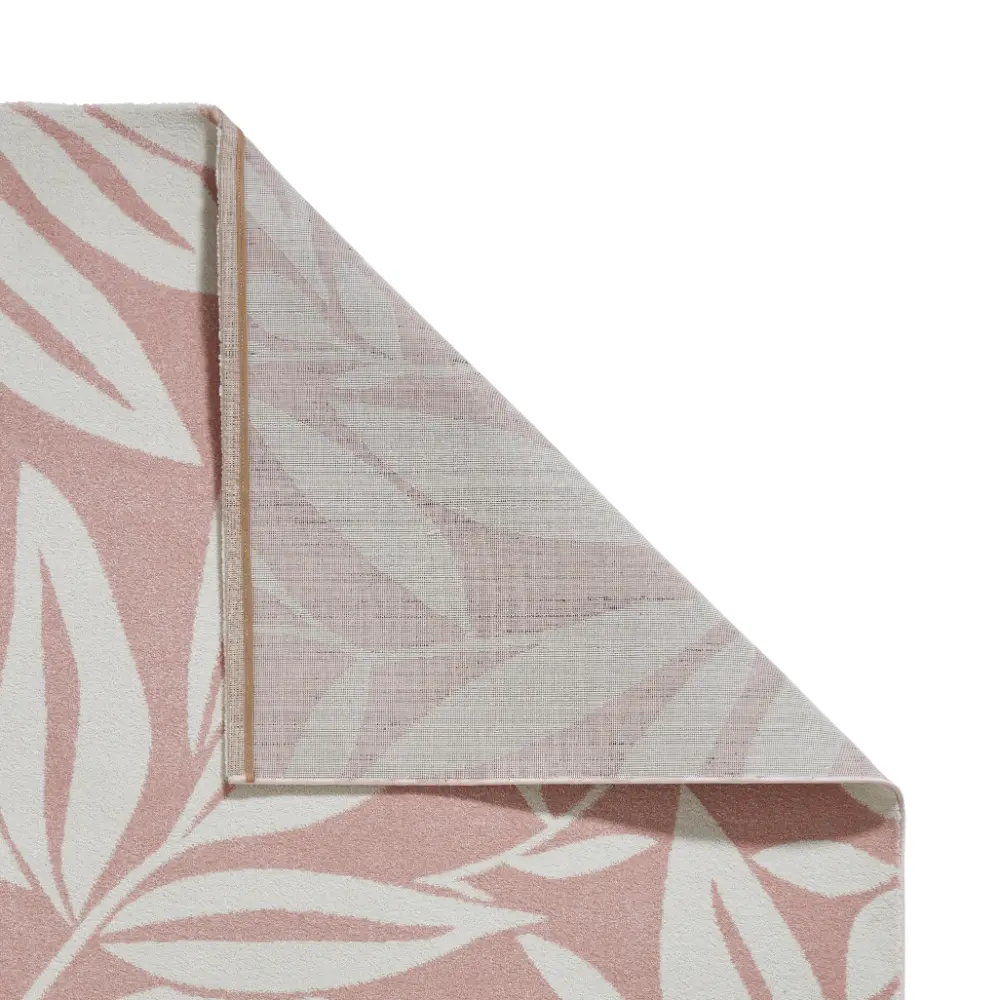 Catherine Lansfield Sorral Leaves Botanical Rose Rug - Image 4