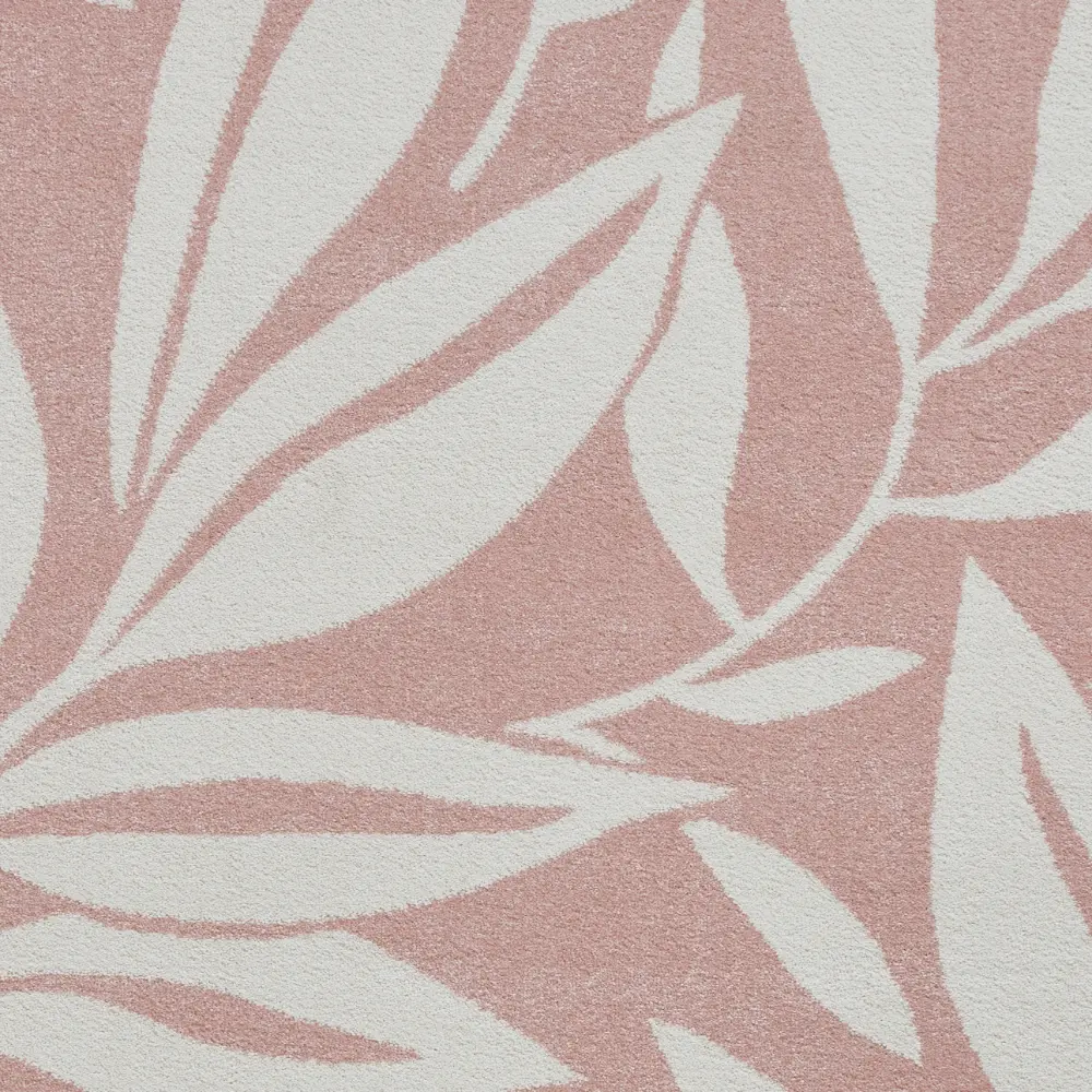 Catherine Lansfield Sorral Leaves Botanical Rose Rug - Image 6