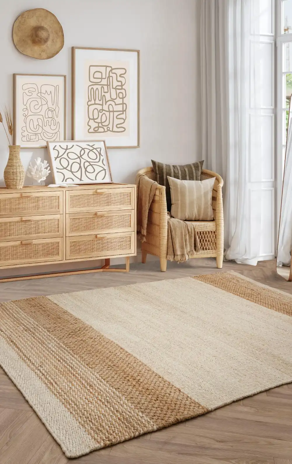 Cedar Bleach Natural Rug - Image 2