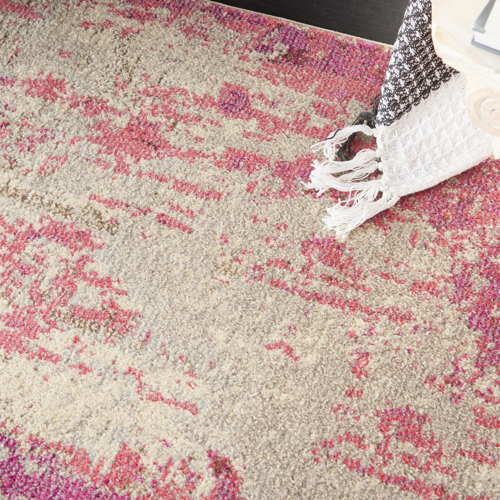 Celestial CES02 Ivory Pink Rug - Image 2