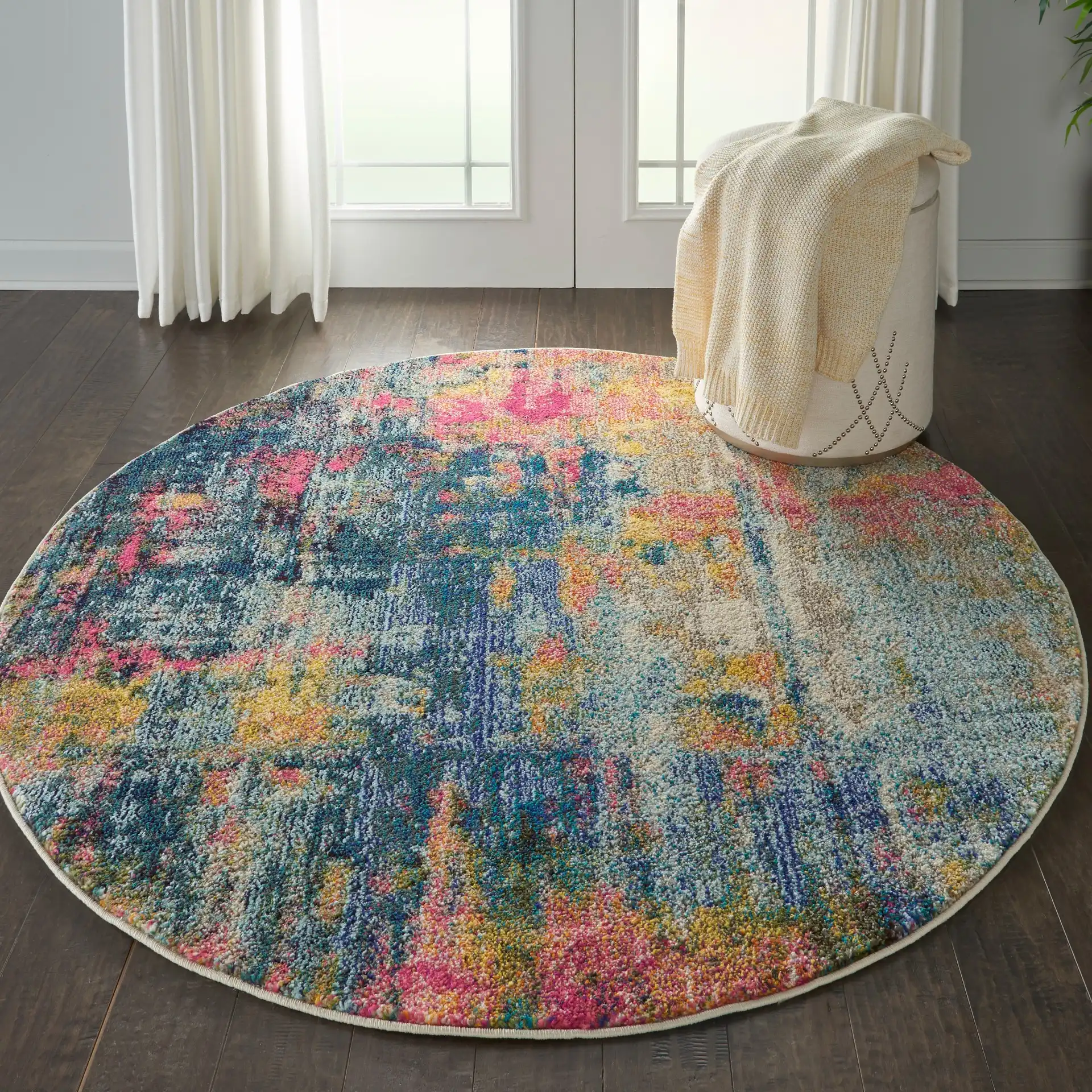 Celestial CES09 Blue Yellow Rug - Image 10