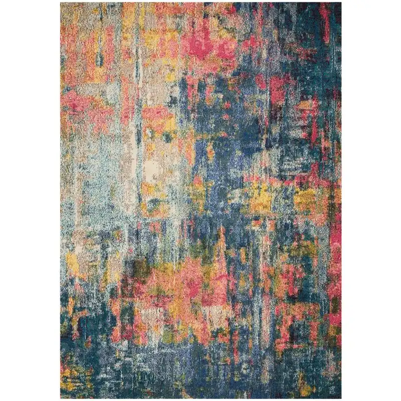 Celestial CES09 Blue Yellow Rug - Image 11