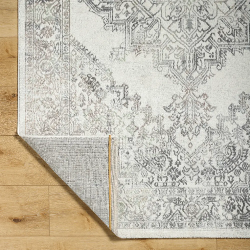 Ceren Vintage Oriental Boho Light Brown/Medium Grey Rug - Image 6