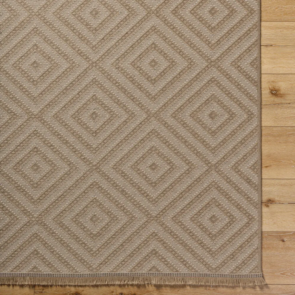 Chardy Cottage Tan/Light Beige Machine Washable Jute Rug - Image 11
