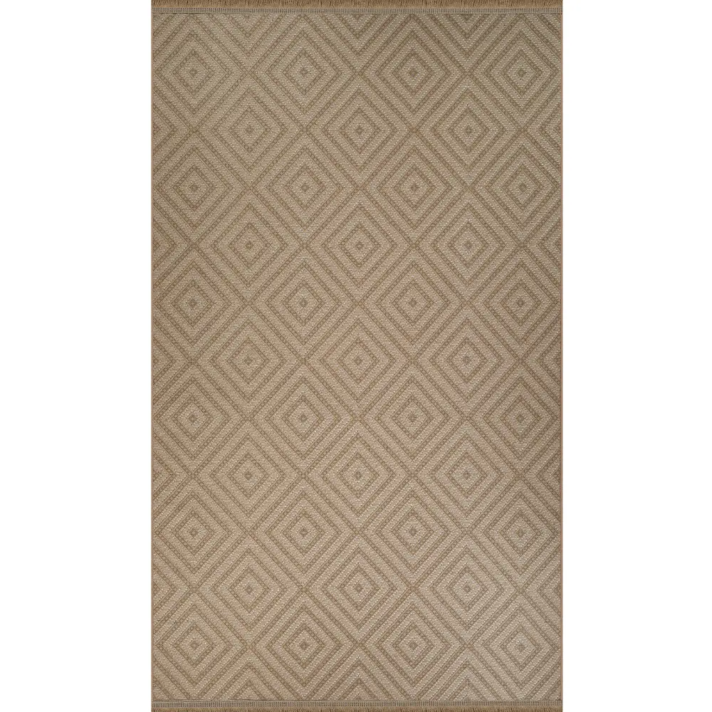 Chardy Cottage Tan/Light Beige Machine Washable Jute Rug - Image 4