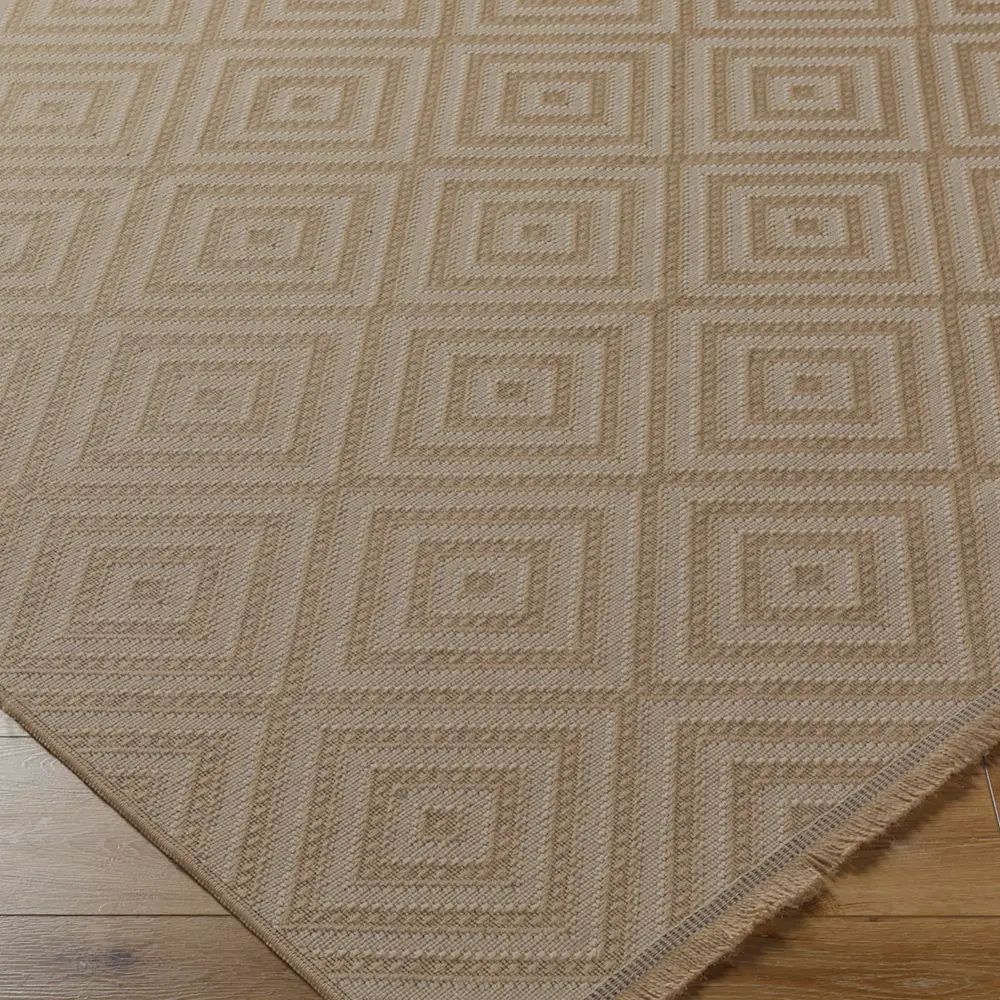 Chardy Cottage Tan/Light Beige Machine Washable Jute Rug - Image 7