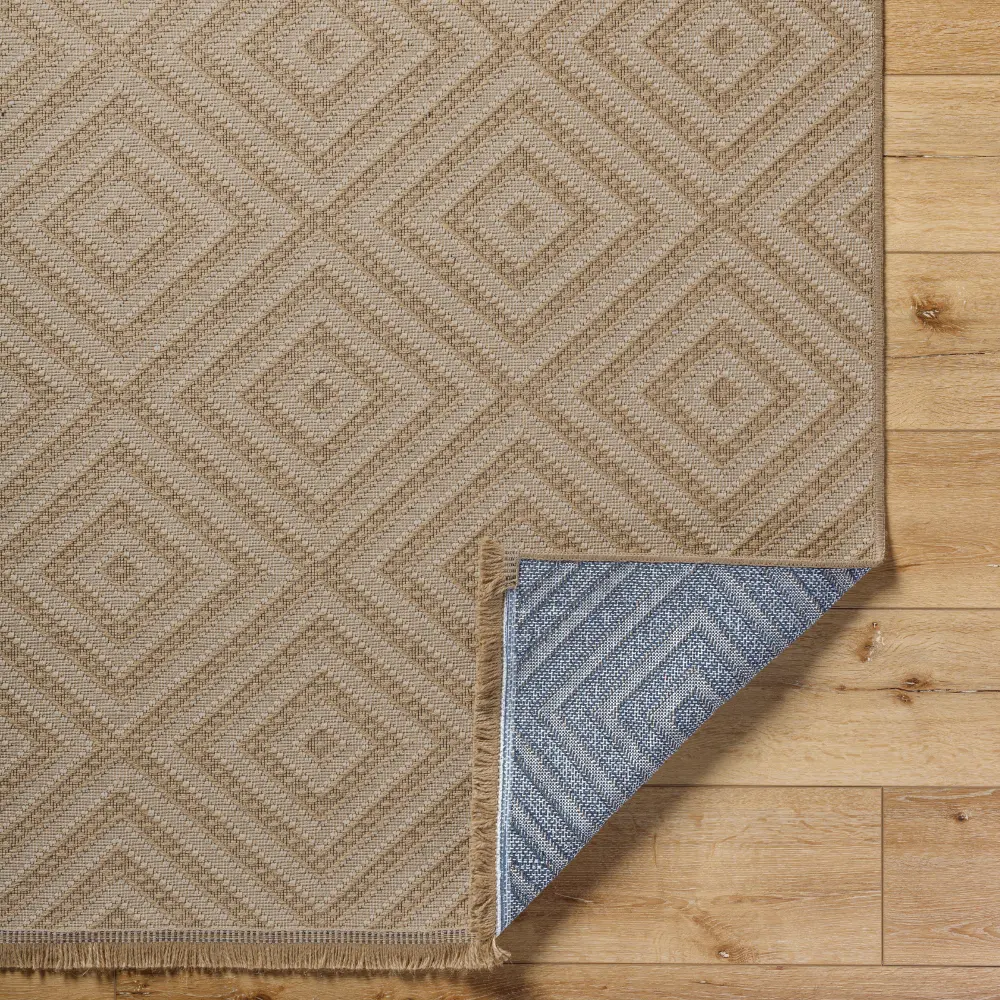 Chardy Cottage Tan/Light Beige Machine Washable Jute Rug - Image 9