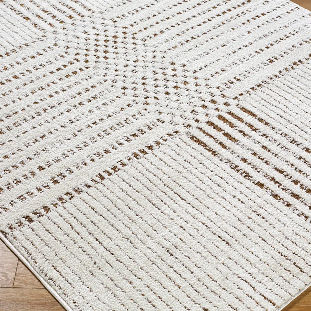 Architect IV Galey Alix X Livabliss Modern Scandi High Pile Dark Brown/Ivory Rug - Image 5