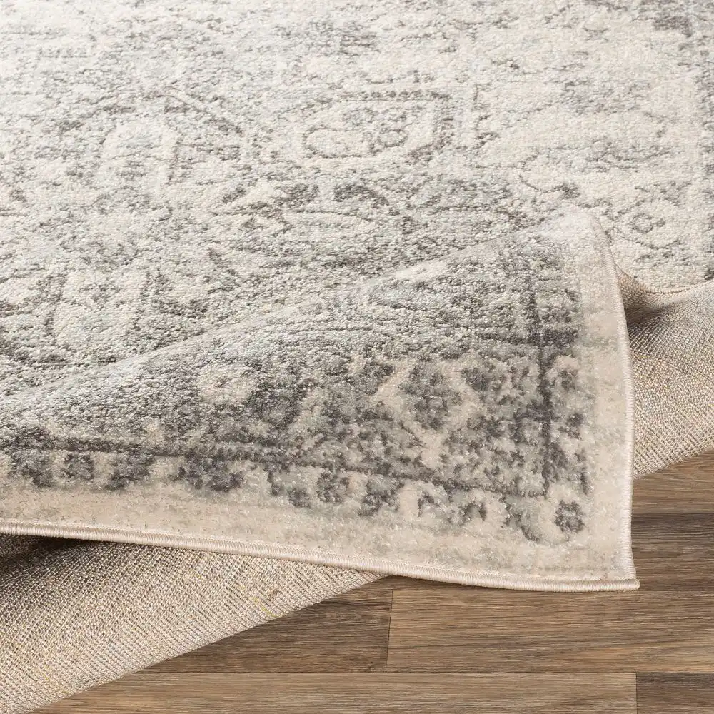 Farah Vintage Oriental Boho Grey/White Rug - Image 4
