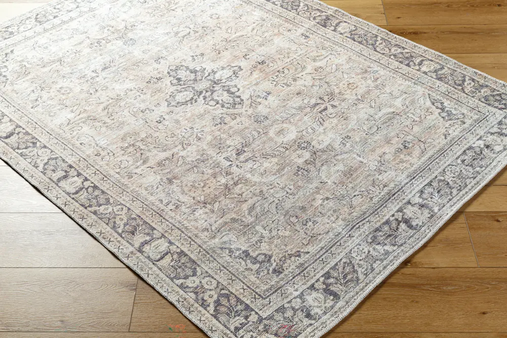 Darling Becki Owens X Livabliss Machine Washable Oriental Boho Warm Grey/Khaki Rug - Image 10