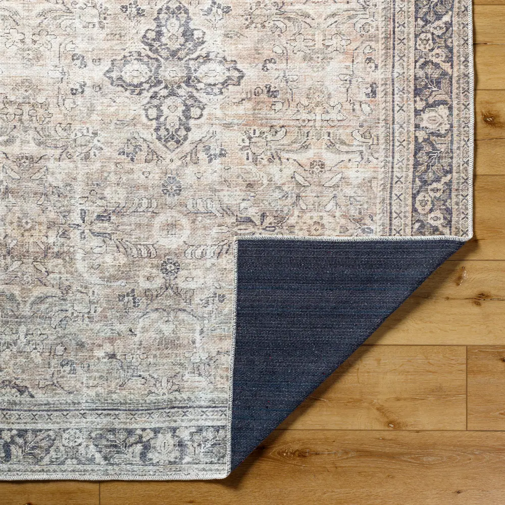 Darling Becki Owens X Livabliss Machine Washable Oriental Boho Warm Grey/Khaki Rug - Image 5
