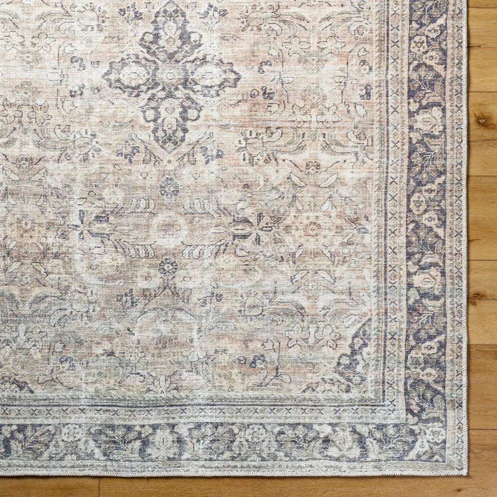 Darling Becki Owens X Livabliss Machine Washable Oriental Boho Warm Grey/Khaki Rug - Image 7