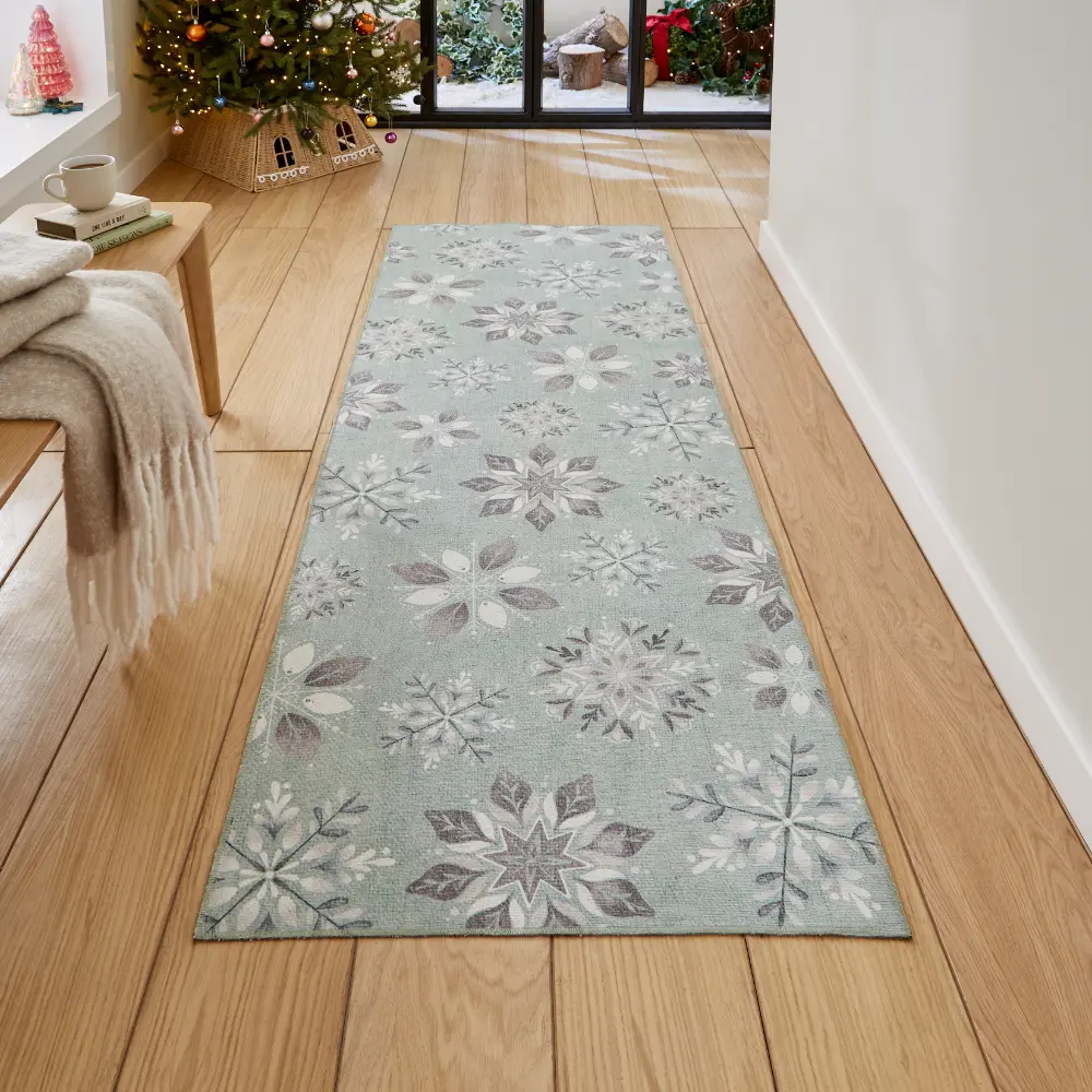 Christmas Snow Flakes Duck Egg - Image 3