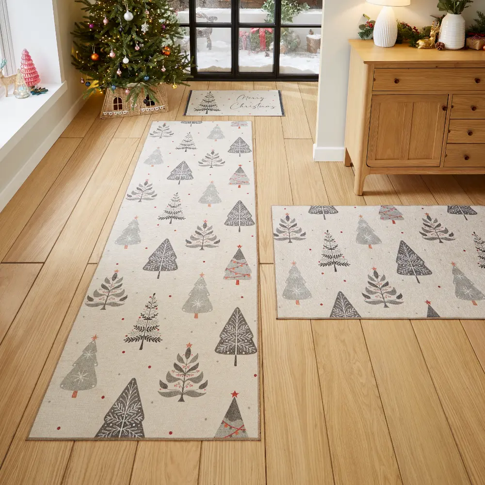 Christmas Trees Grey/Beige - Image 2