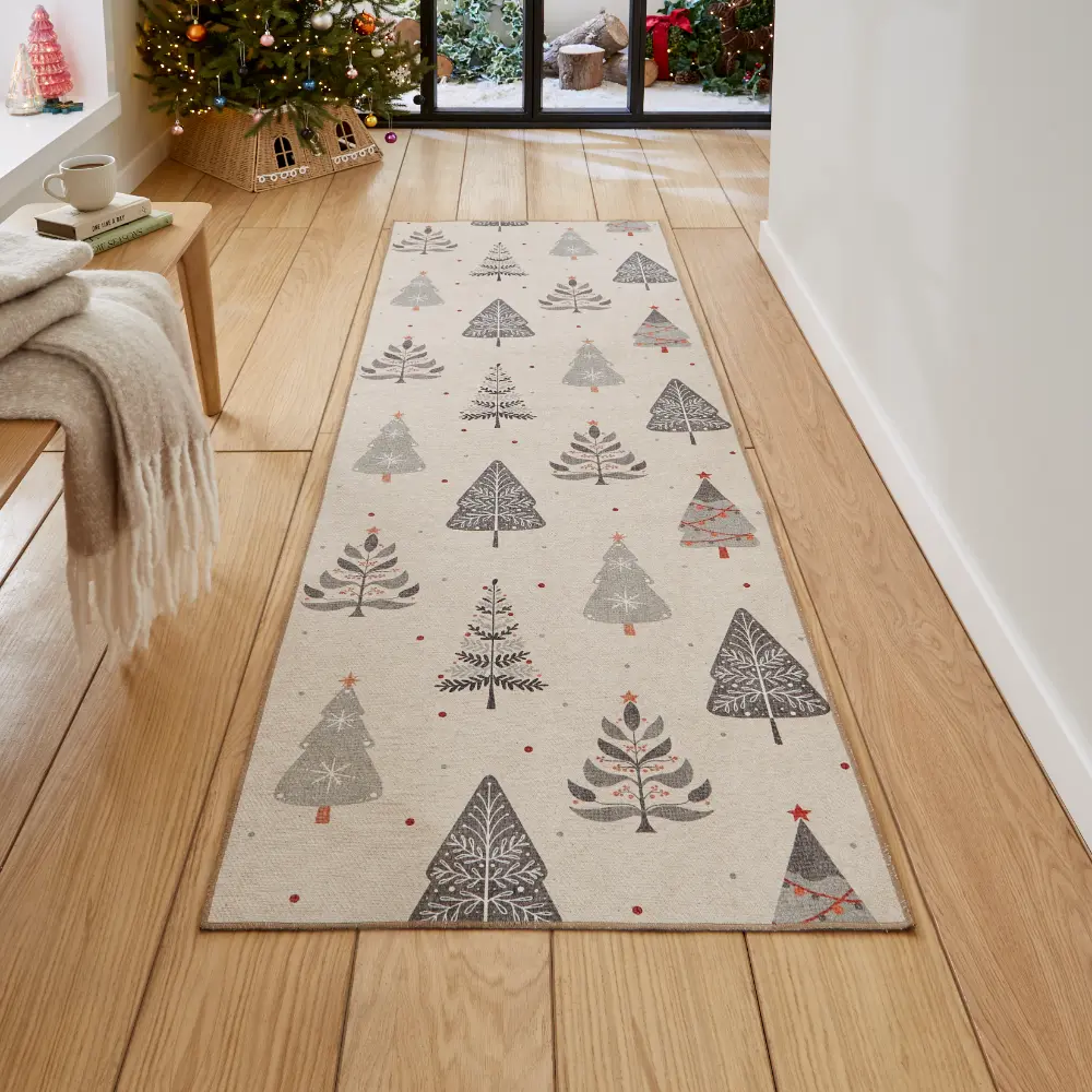 Christmas Trees Grey/Beige - Image 3