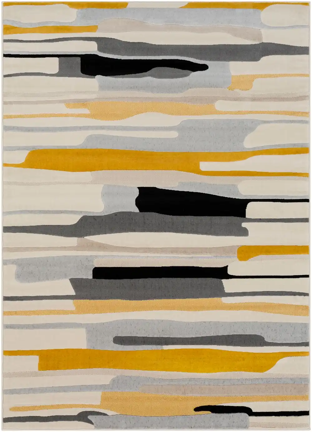 Anais Scandi Modern Mustard/Ivory Rug - Image 7