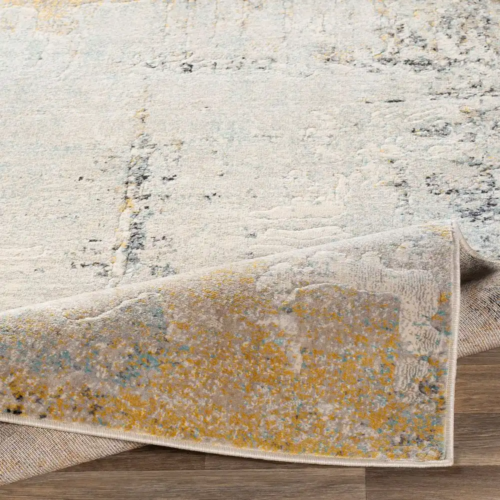 Bellatrix Abstract Modern Marble Mustard Rug - Image 5