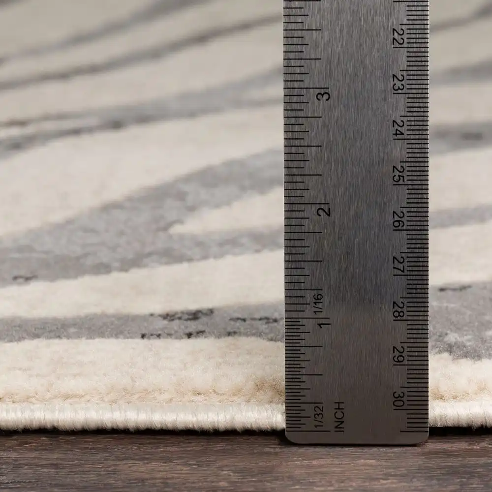 Cybele Scandi Boho Zebra Charcoal Rug - Image 4