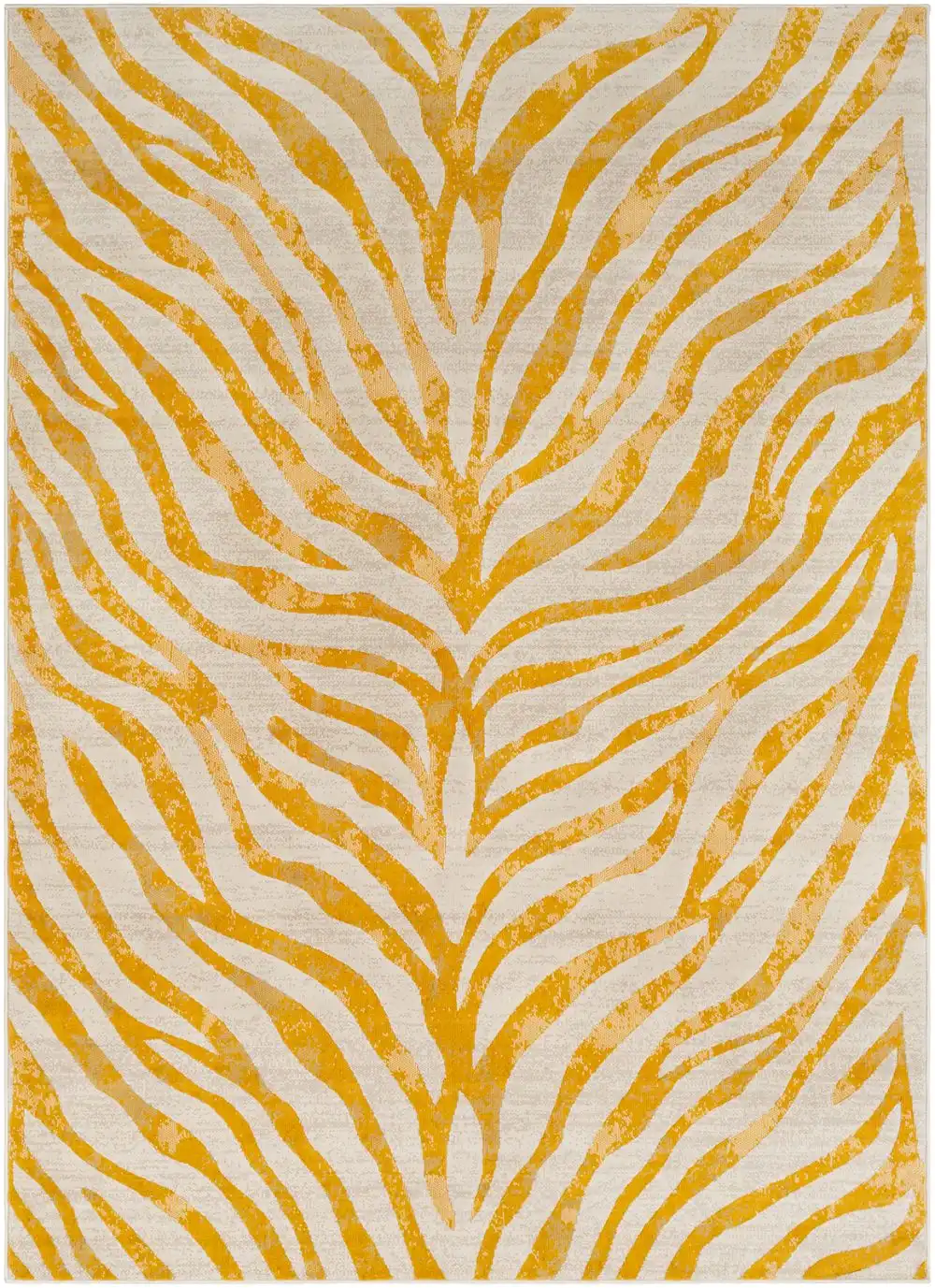 Cybele Scandi Boho Zebra Mustard Rug - Image 8