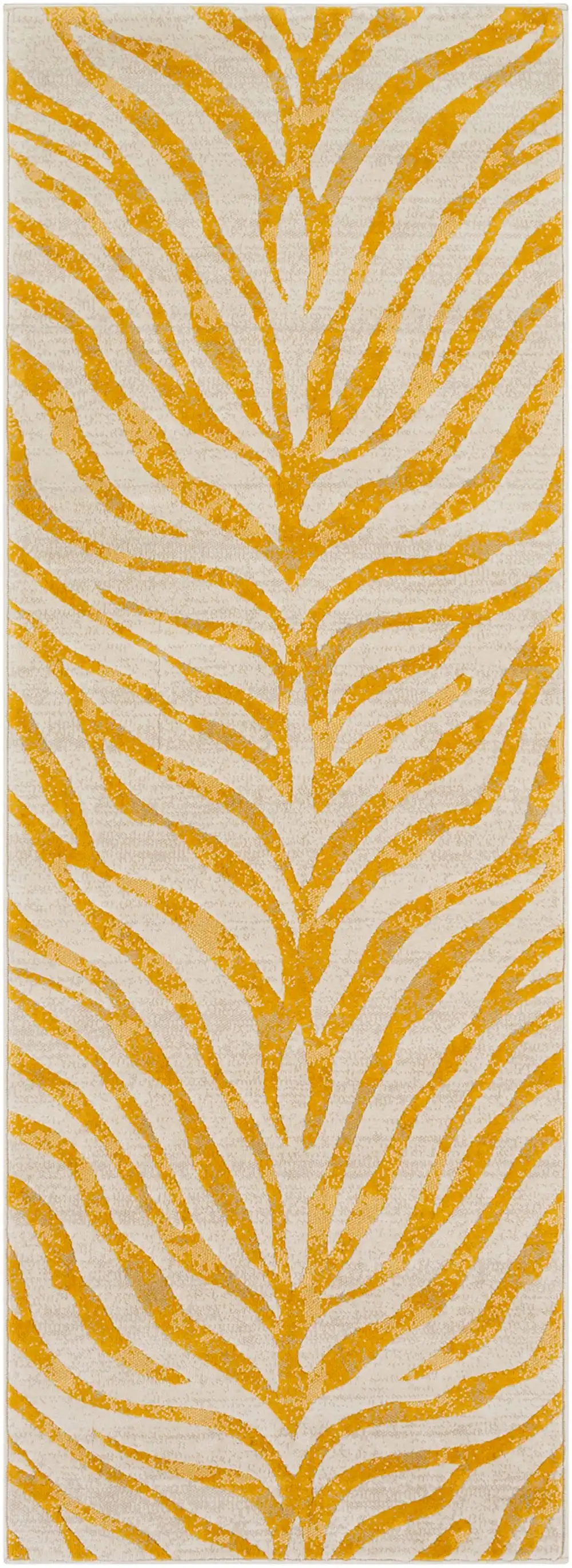 Cybele Scandi Boho Zebra Mustard Rug - Image 9