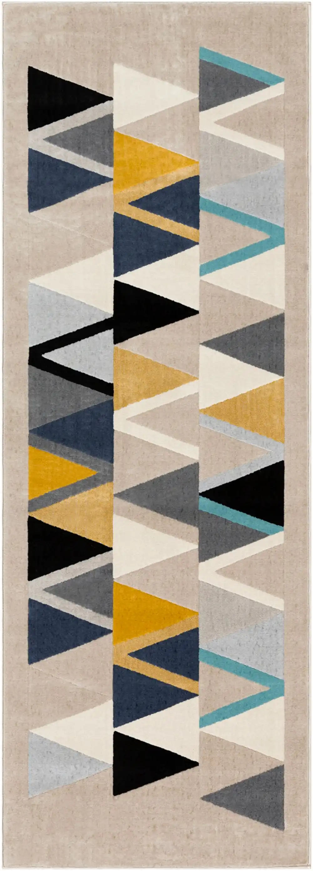Delaney Scandi Geometric Mustard Rug - Image 3