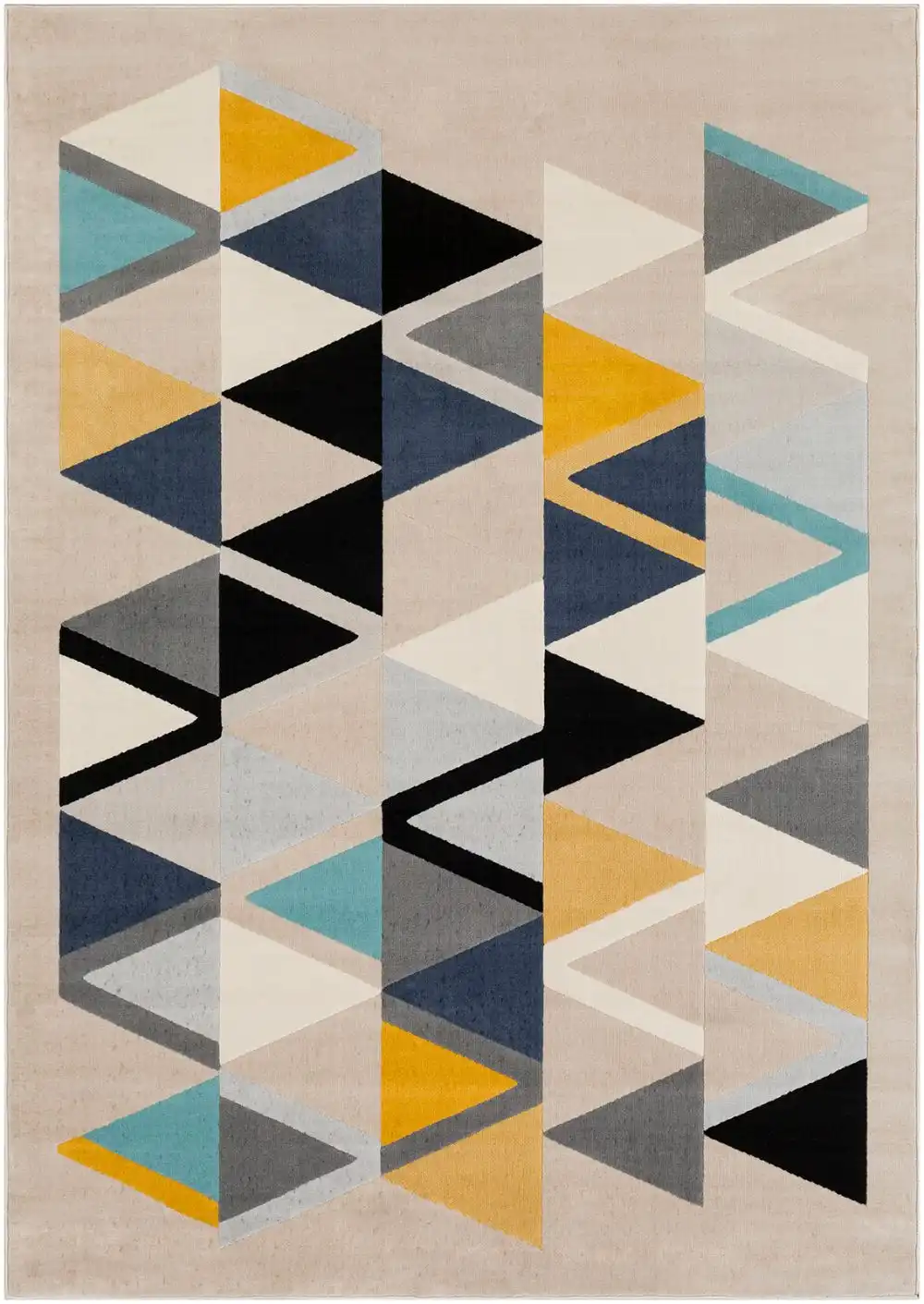 Delaney Scandi Geometric Mustard Rug - Image 4