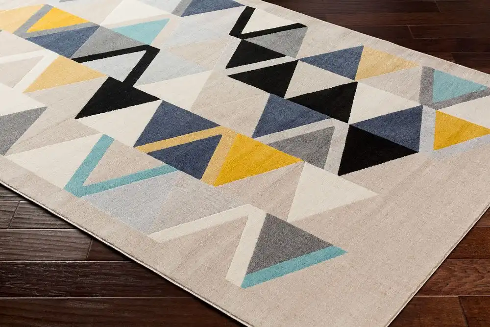 Delaney Scandi Geometric Mustard Rug - Image 5