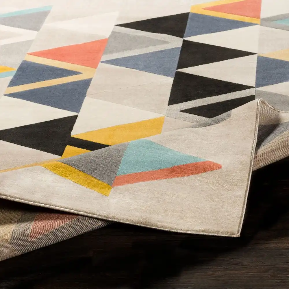 Delaney Scandi Geometric Taupe Rug - Image 2