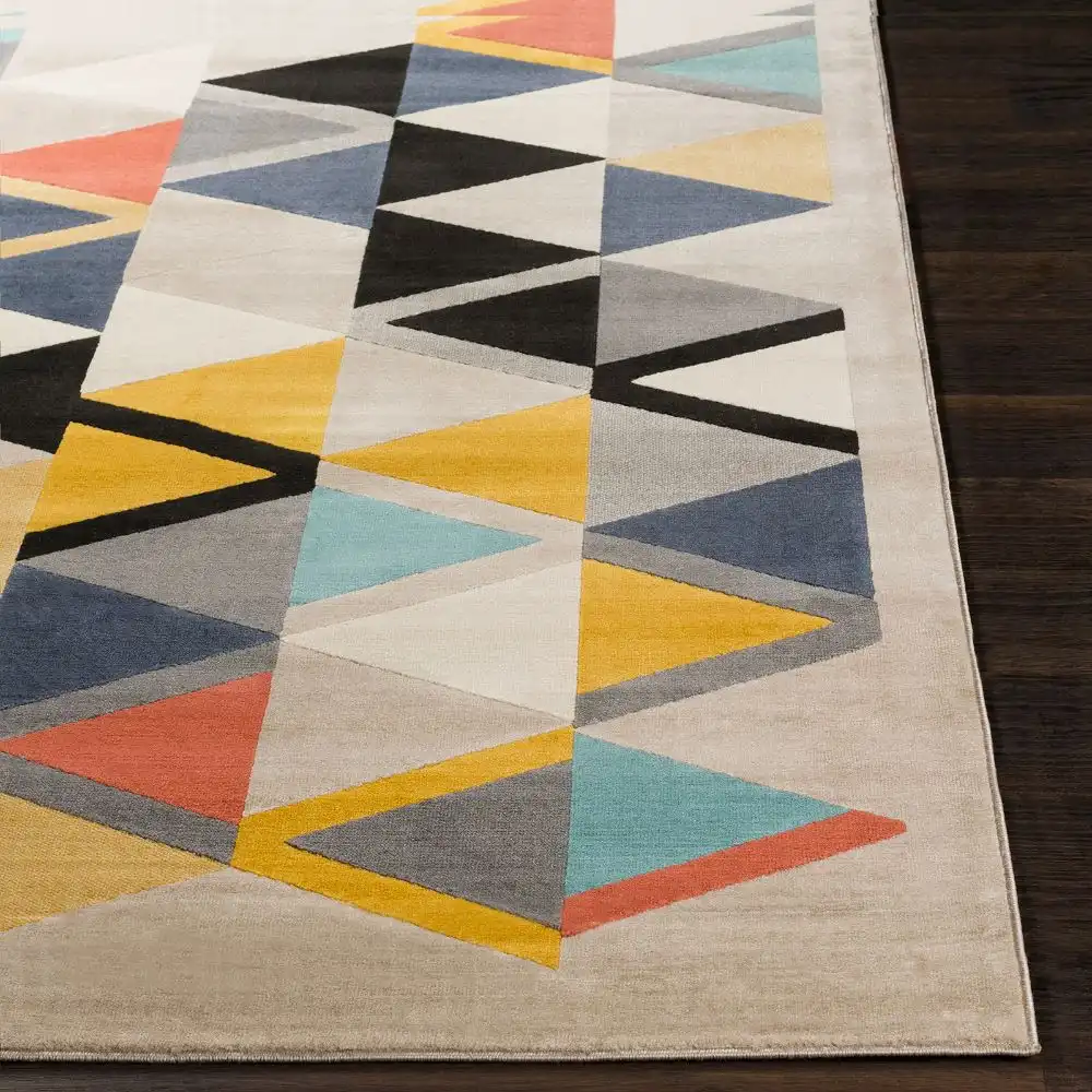 Delaney Scandi Geometric Taupe Rug - Image 3
