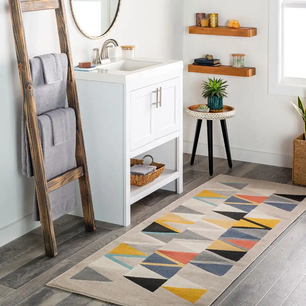 Delaney Scandi Geometric Taupe Rug - Image 6