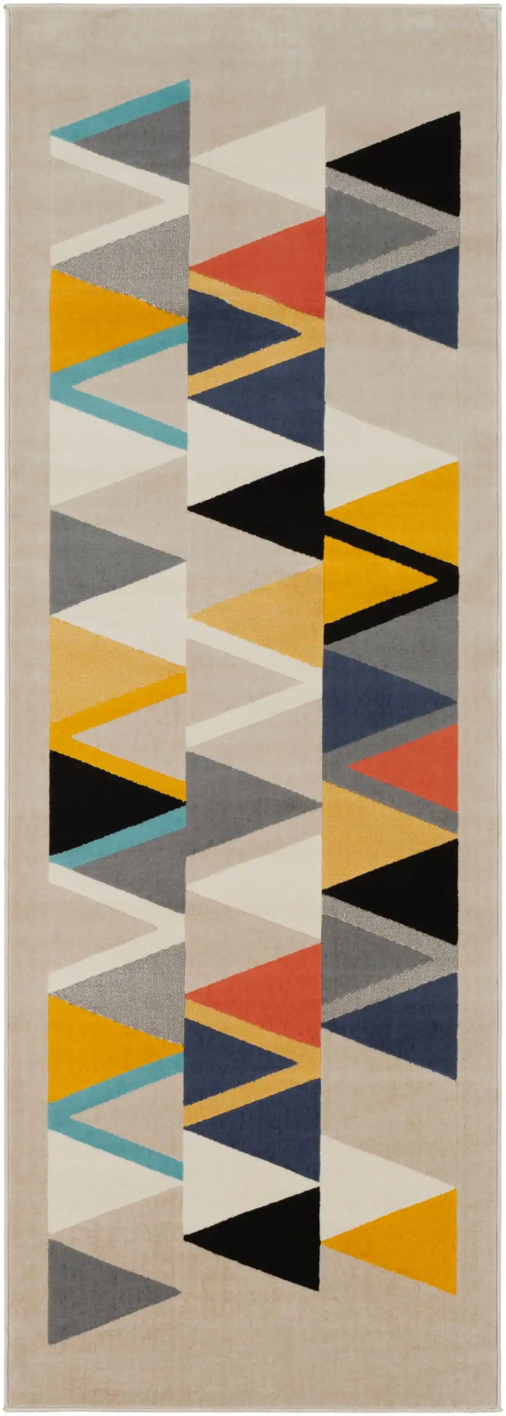 Delaney Scandi Geometric Taupe Rug - Image 7