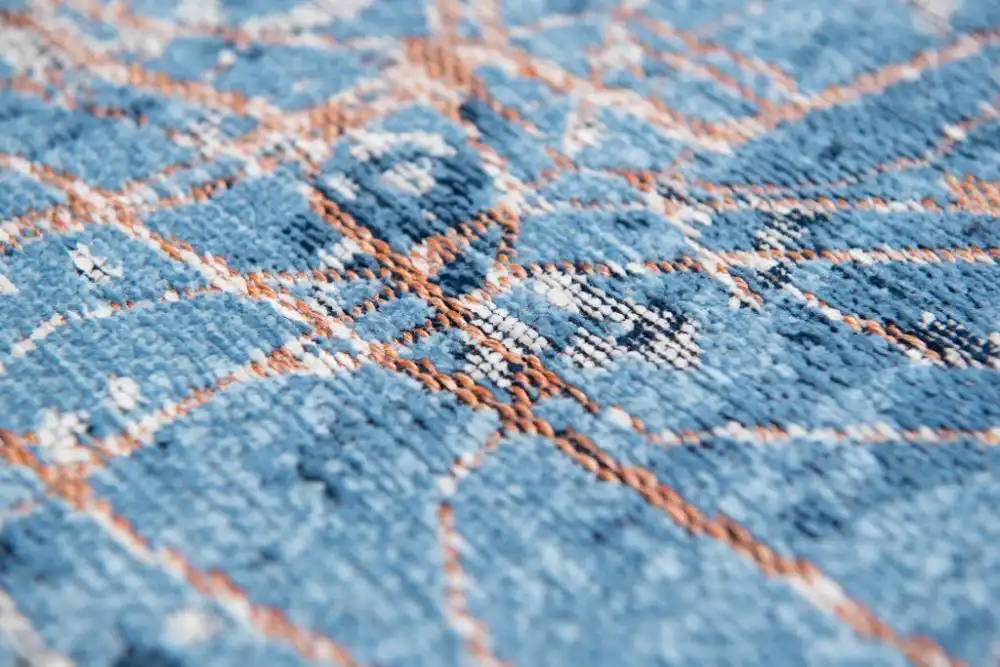Cities 9314 Tokyo Conductive Blue Washable Rug - Image 4