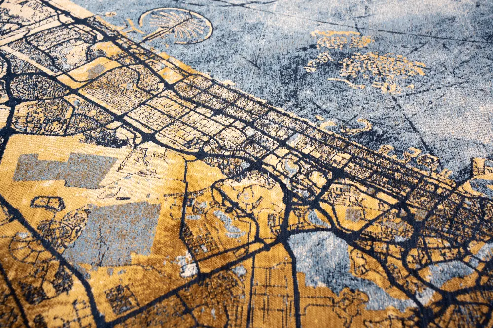 Cities Dubai Gold Sea 9698Washable Rug - Image 10