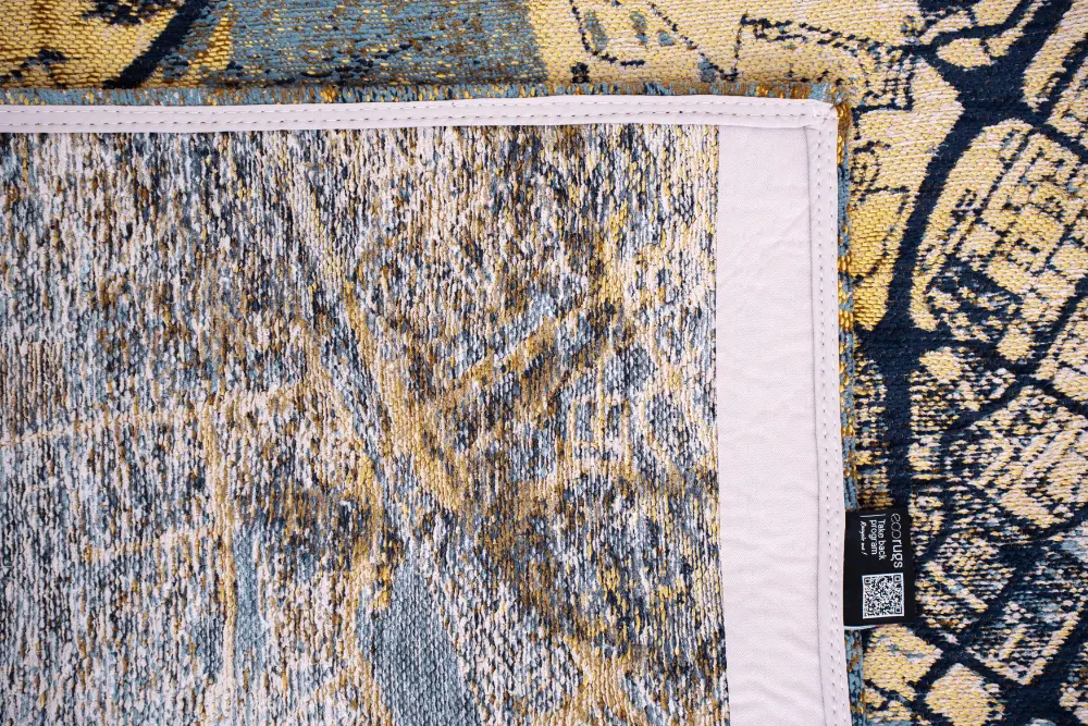 Cities Dubai Gold Sea 9698Washable Rug - Image 15