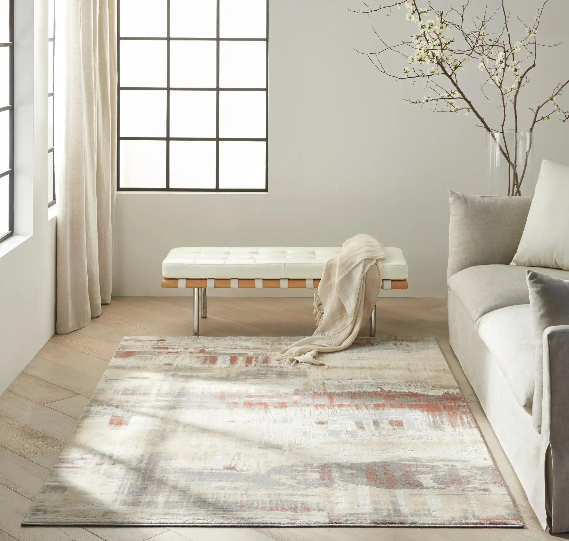 CK005 Enchanting ECH02 Grey Rust Rug