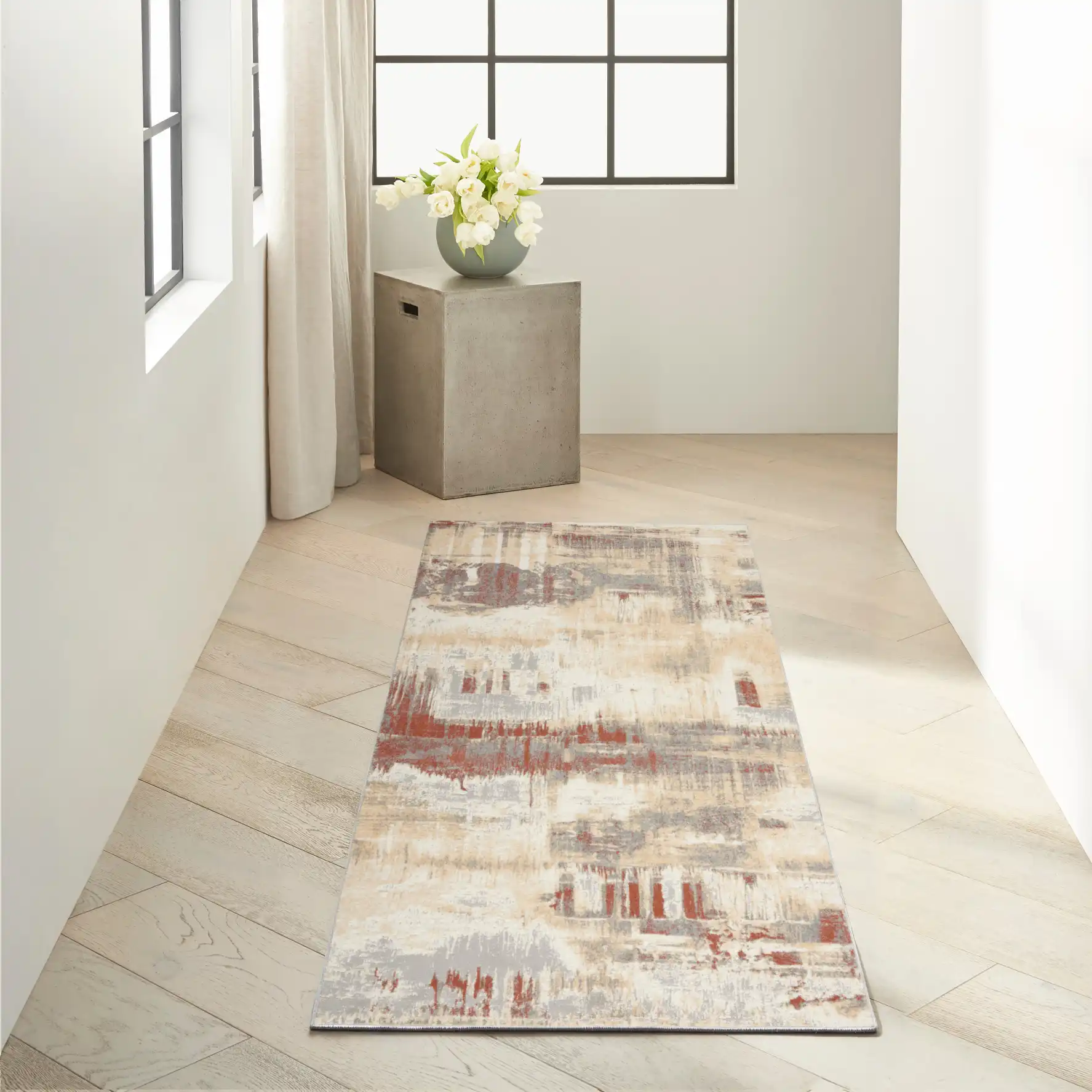 CK005 Enchanting ECH02 Grey Rust Rug - Image 4